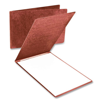 PressGuard Report Cover with Reinforced Top Hinge, Two-Prong Metal Fastener, 2" Capacity, 8.5 x 11, Red/Red
