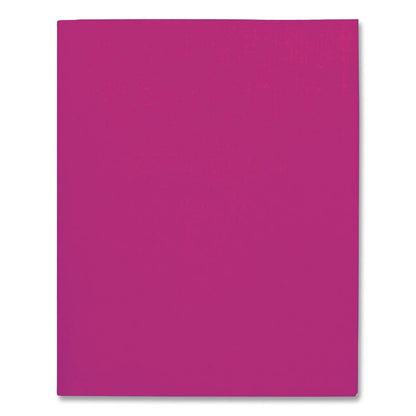 Twin-Pocket Folder, Accommodates (100) 11 x 8.5 Sheets, Burgundy, 25/Box