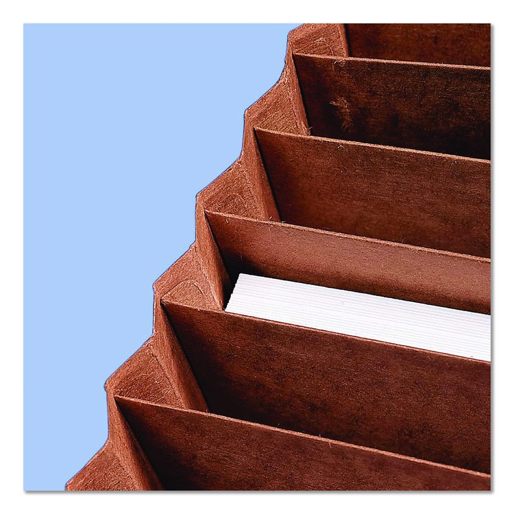 Kraft Indexed Expanding File, 31 Sections, Elastic Cord Closure, 1/15-Cut Tabs, Legal Size, Brown