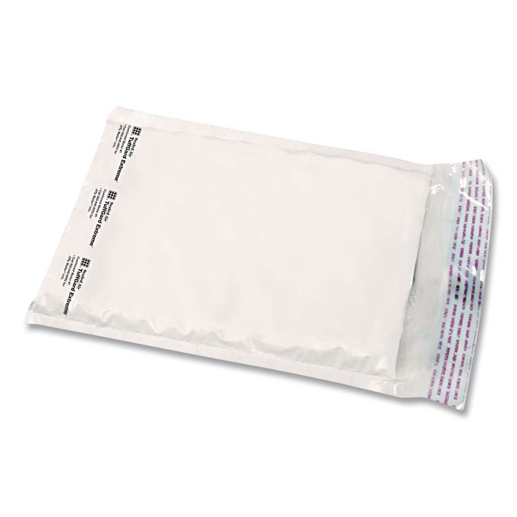 Jiffy TuffGard Extreme Self-Seal Mailer, #2, Barrier Bubble Air Cell Cushion, Self-Adhesive Closure, 8.5 x 12, White, 50/CT