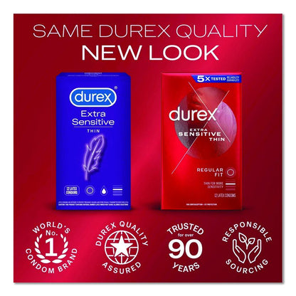 Extra Sensitive Condoms, Natural, 12/Box, 18 Boxes/Carton