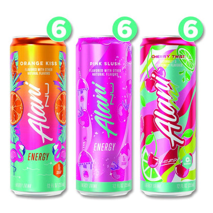 Energy Sweet Splash Variety Pack, Assorted Flavors, 12 oz Can, 18/Carton