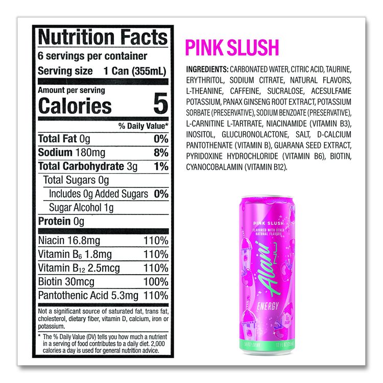 Energy Sweet Splash Variety Pack, Assorted Flavors, 12 oz Can, 18/Carton
