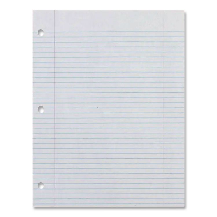 Ecology Filler Paper, 3-Hole, 8.5 x 11, Medium/College Rule, 150/Pack