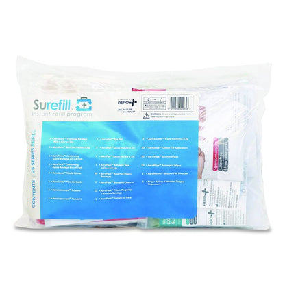 25 Series All Purpose First Aid Kit Refill, 180 Pieces