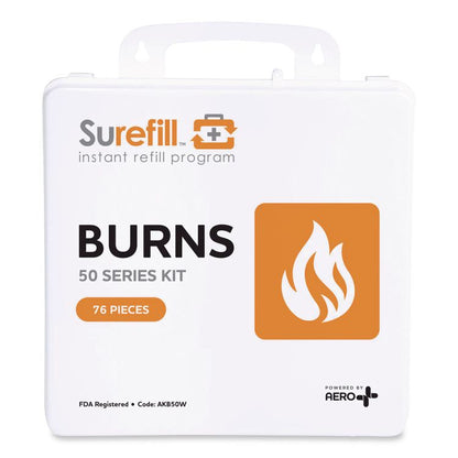 50 Series Burn Kit, 76 Pieces, Plastic Case