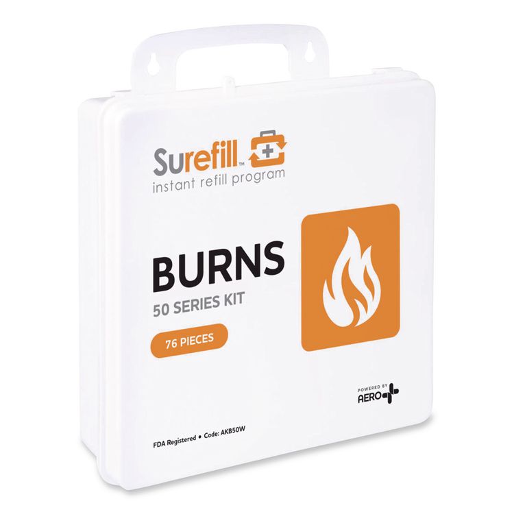 50 Series Burn Kit, 76 Pieces, Plastic Case