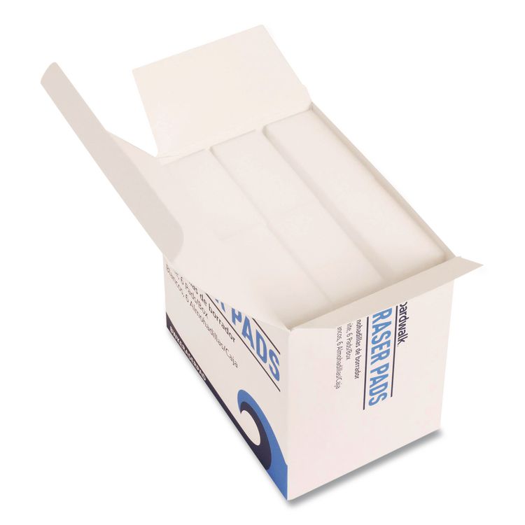 Eraser Pads, 2.5 x 4.5, 1" Thick, White, 6 Pads/Pack, 6 Packs/Carton