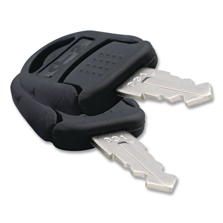 Core Removable Lock and Key Set, Silver, 2 Keys