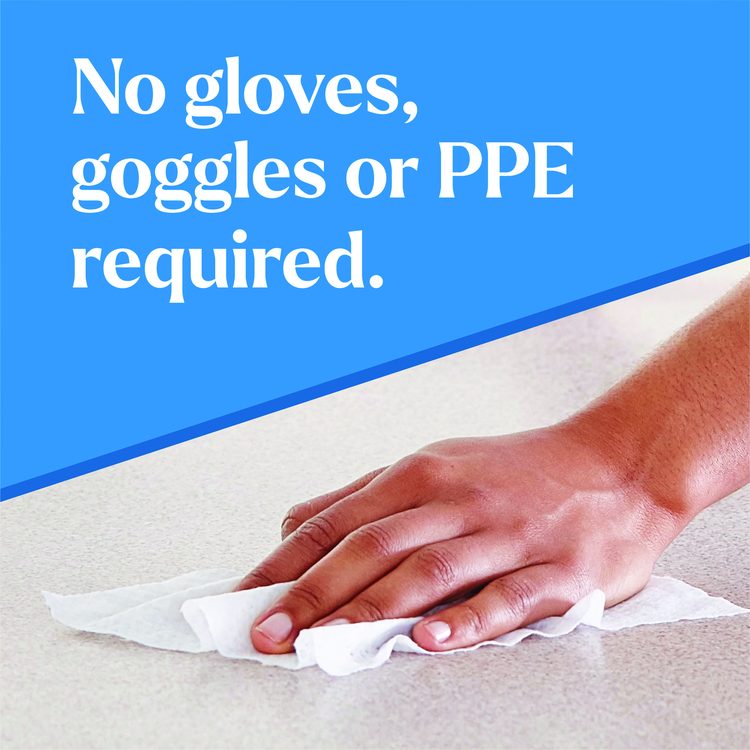 CloroxPro EcoClean Disinfecting Wipes, 1-Ply, 7 x 8, Unscented, White, 75/Tub, 3 Tubs/Carton