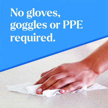 CloroxPro EcoClean Disinfecting Wipes, 1-Ply, 7 x 8, Unscented, White, 75/Tub, 3 Tubs/Carton