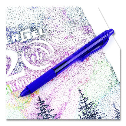 EnerGel-X Gel Pen, Retractable, Medium 0.7 mm, Violet Ink, Translucent Violet/Violet Barrel, Dozen