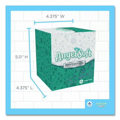 Angel Soft ps Premium Facial Tissue in Cube Box, 2-Ply, White, 96 Sheets/Box, 36 Boxes/Carton