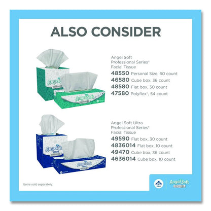 Angel Soft ps Premium Facial Tissue in Cube Box, 2-Ply, White, 96 Sheets/Box, 36 Boxes/Carton