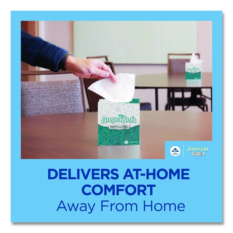 Angel Soft ps Premium Facial Tissues in Flat Box, 2-Ply, White, 100 Sheets/Box, 30 Boxes/Carton