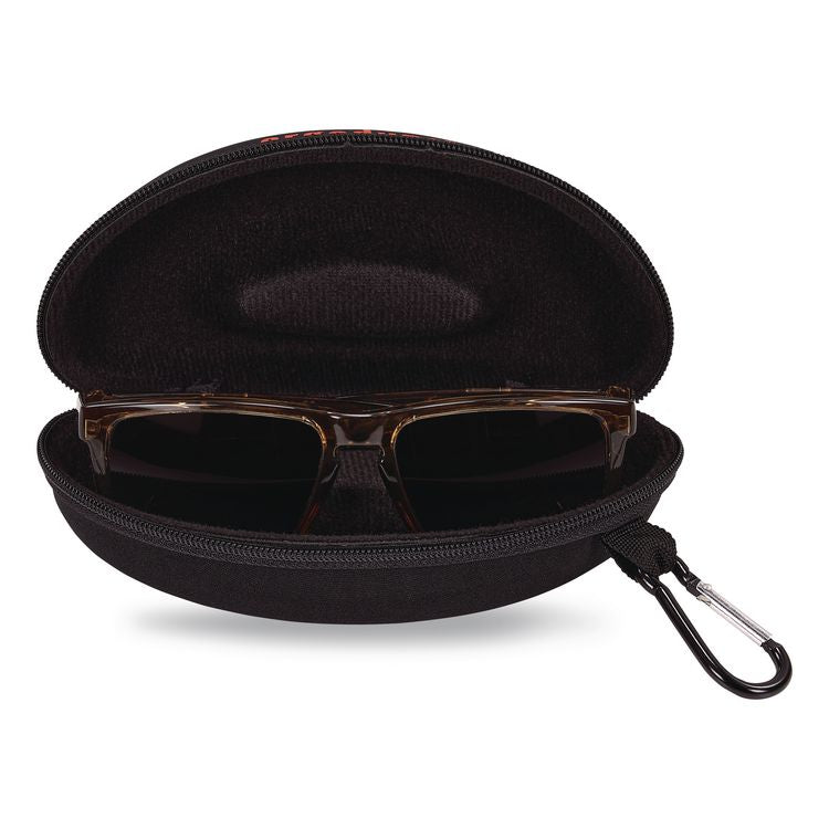 Skullerz 3226 Zippered Hard Case with Carabiner, 6.3" x 2.95" x 2.56", Black
