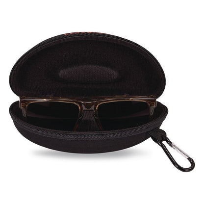 Skullerz 3226 Zippered Hard Case with Carabiner, 6.3" x 2.95" x 2.56", Black