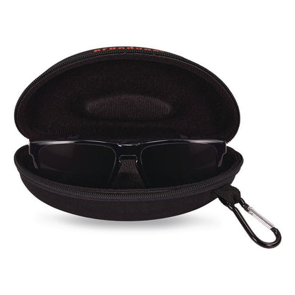 Skullerz 3226 Zippered Hard Case with Carabiner, 6.3" x 2.95" x 2.56", Black