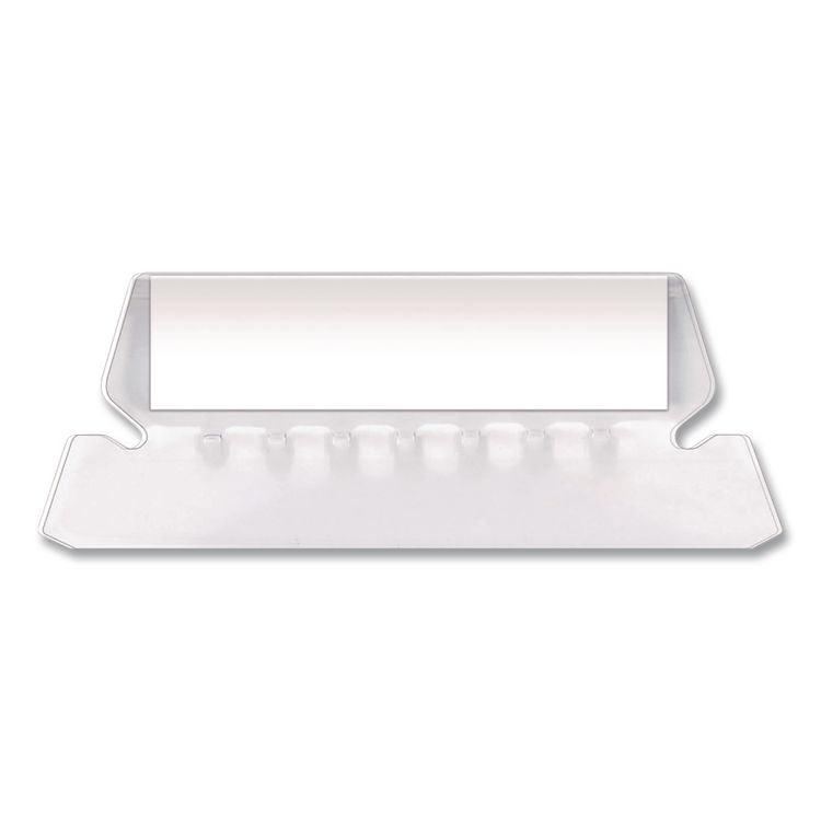 Transparent Colored Tabs For Hanging File Folders, 1/5-Cut, Clear, 2" Wide, 25/Pack