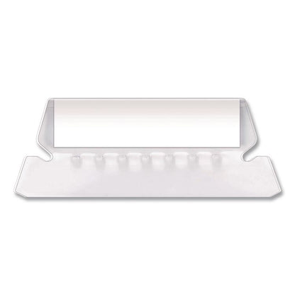 Transparent Colored Tabs For Hanging File Folders, 1/5-Cut, Clear, 2" Wide, 25/Pack