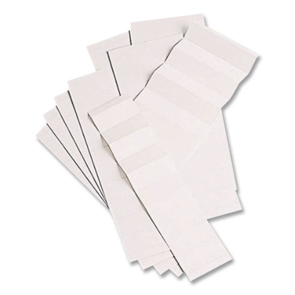 Blank Inserts For Hanging File Folders, Compatible with 42 Series Tabs, 1/5-Cut, White, 2" Wide, 100/Pack