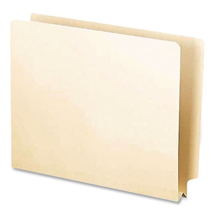 Manila End Tab Expansion Folders, Straight Tabs, Letter Size, 1.5" Expansion, Manila, 50/Box