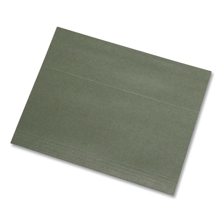 Reinforced Hanging File Folders with Printable Tab Inserts, Letter Size, 1/3-Cut Tabs, Standard Green, 25/Box