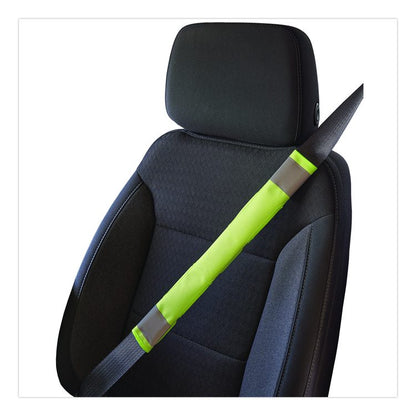GloWear 8105 Hi-Vis Seat Belt Cover, 2.17" x 16.54", Lime