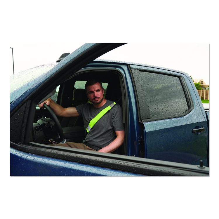 GloWear 8105 Hi-Vis Seat Belt Cover, 2.17" x 16.54", Lime