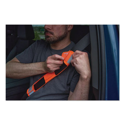 GloWear 8105 Hi-Vis Seat Belt Cover, 2.17" x 16.54", Orange