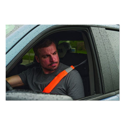 GloWear 8105 Hi-Vis Seat Belt Cover, 2.17" x 16.54", Orange