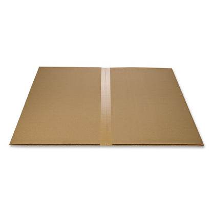 Studded Chair Mat for Flat Pile Carpeted Floors, Rectangular with Wide Lip, Straight Edges, 45" x 53", Clear