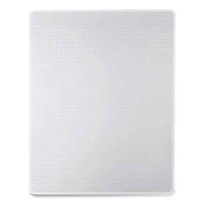 Studded Chair Mat for Flat to Low Pile Carpeted Floors, Rectangular, Beveled Edges, 46" x 60", Clear