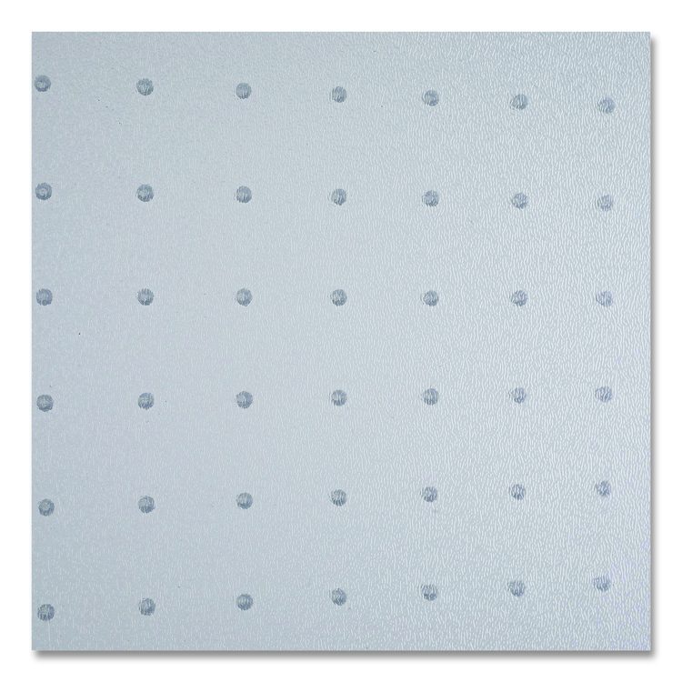 Studded Chair Mat for Flat Pile Carpeted Floors, Rectangular, Straight Edges, 46" x 60", Clear