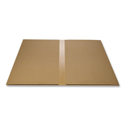 Studded Chair Mat for Flat Pile Carpeted Floors, Rectangular, Straight Edges, 46" x 60", Clear