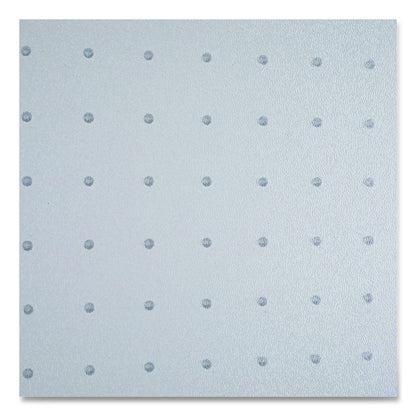 Studded Chair Mat for Flat to Low Pile Carpeted Floors, Rectangular, Beveled Edges, 46" x 60", Clear