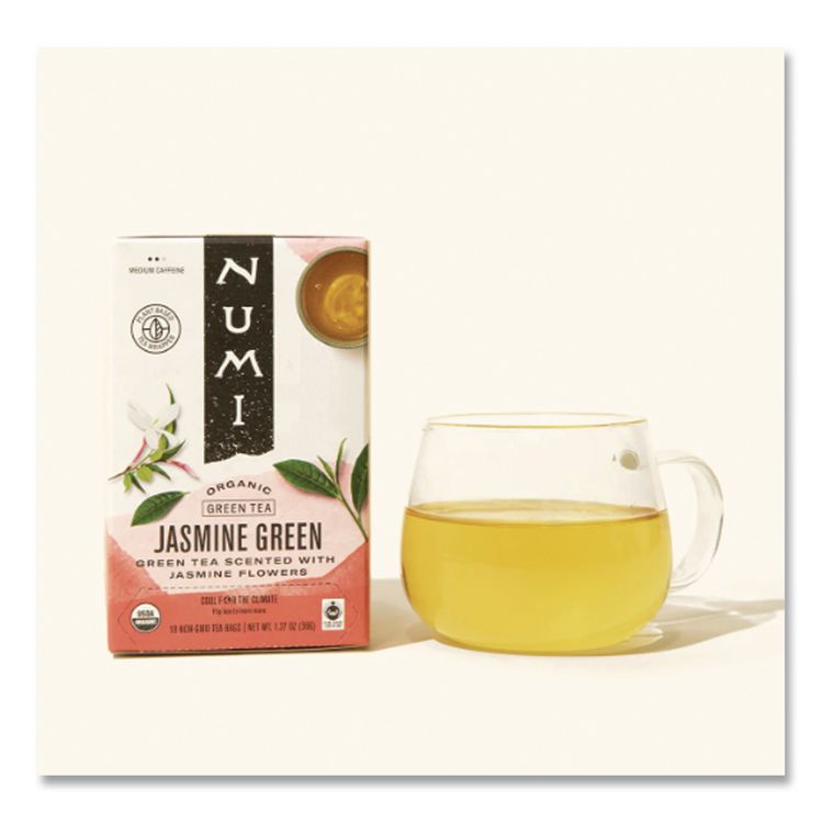 Organic Teas and Teasans, 1.27 oz Filterbag, Jasmine Green, 18/Box