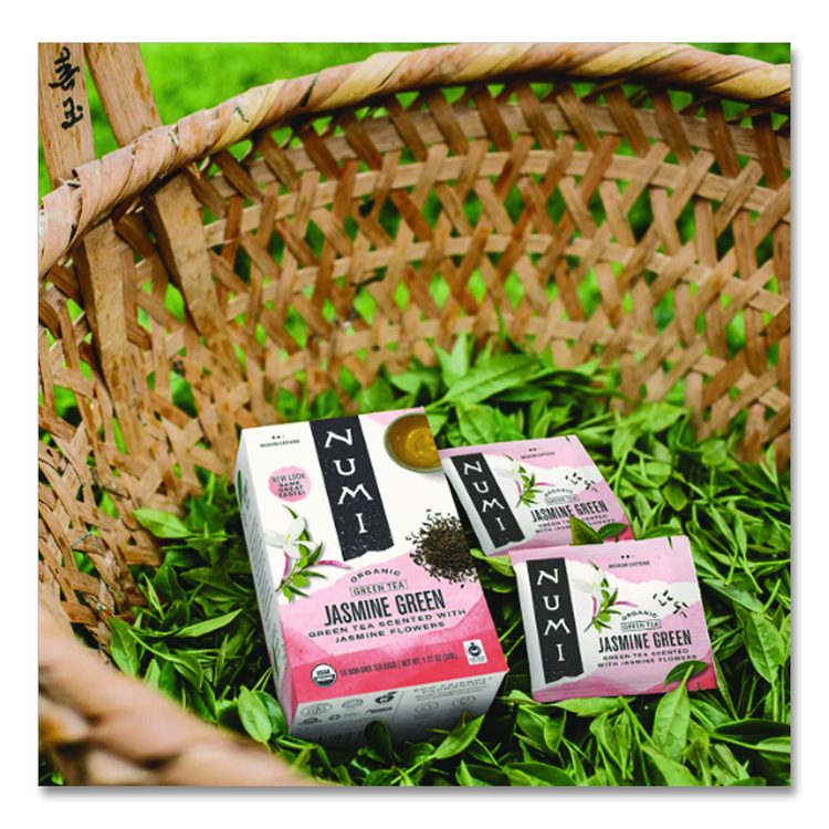 Organic Teas and Teasans, 1.27 oz Filterbag, Jasmine Green, 18/Box