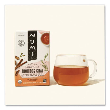Organic Teas and Teasans, 1.71 oz Filterbag, Rooibos Chai, 18/Box