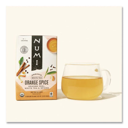 Organic Teas and Teasans, 1.58 oz Filterbag, White Orange Spice, 16/Box