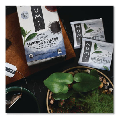 Organic Teas and Teasans, 0.13 oz Filterbag, Emperor's Puerh, 16/Box
