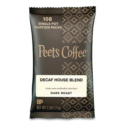 Coffee Portion Packs, Decaf House Blend, 2.5 oz Frack Pack, 18/Box
