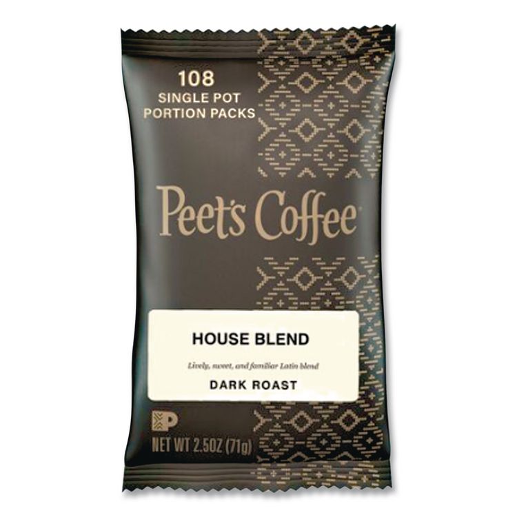 Coffee Portion Packs, House Blend, 2.5 oz Frack Pack, 18/Box