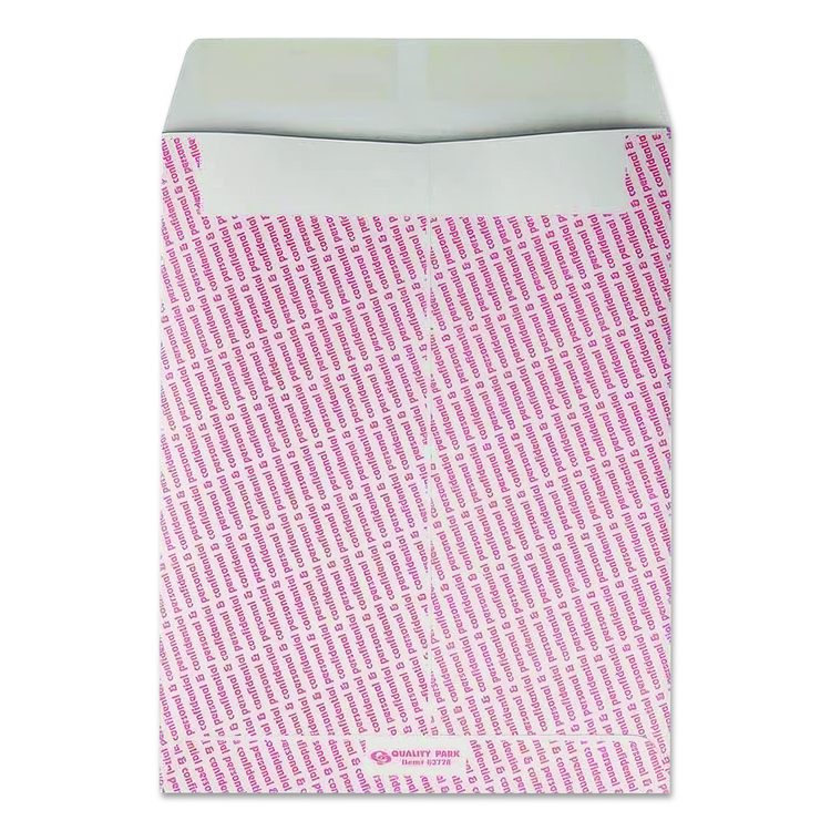 Gray/Red Paper Gummed Flap Personal and Confidential Interoffice Envelope, #97, 10 x 13, Gray/Red, 100/Box