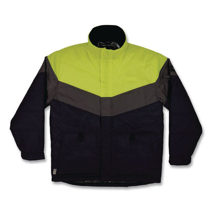 N-Ferno 6464 Insulated Freezer Jacket with AmpliFIRE Heat Reflective Lining, X-Large, Navy