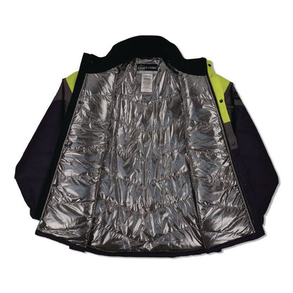 N-Ferno 6464 Insulated Freezer Jacket with AmpliFIRE Heat Reflective Lining, 4X-Large, Navy