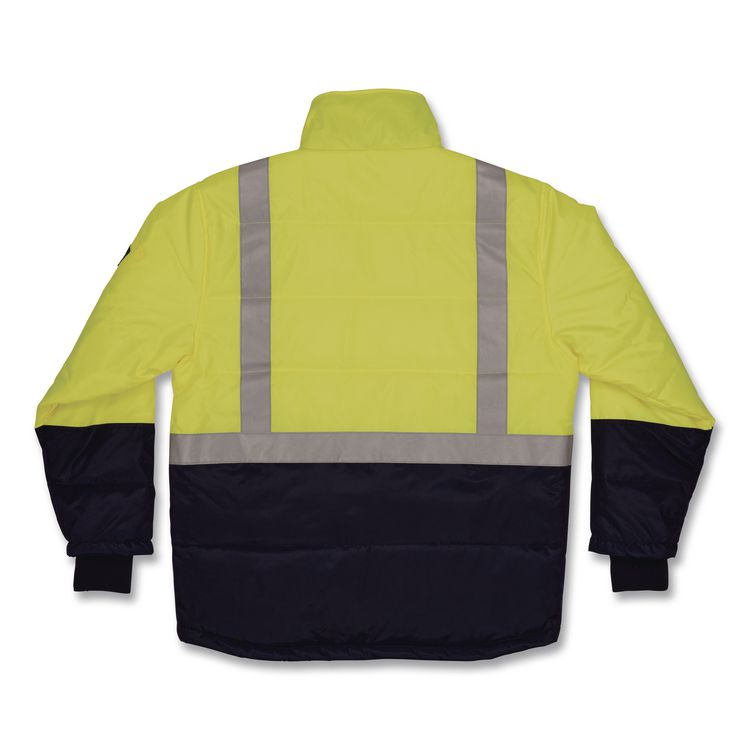 N-Ferno 6478 Class 2 Hi-Vis Freezer Jacket, 3X-Large, Lime