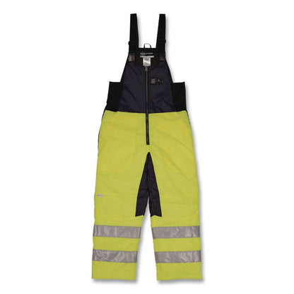 N-Ferno 6479 Hi-Vis Freezer Bib Overalls, 3X-Large, Lime