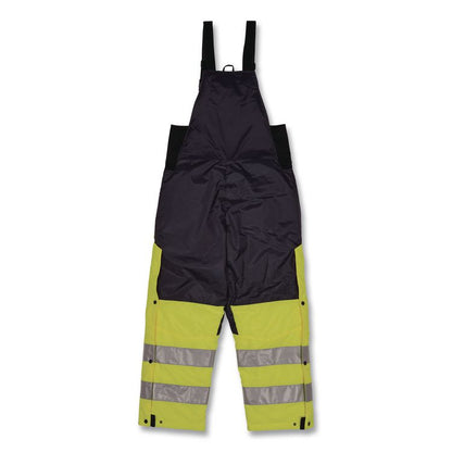 N-Ferno 6479 Hi-Vis Freezer Bib Overalls, 3X-Large, Lime