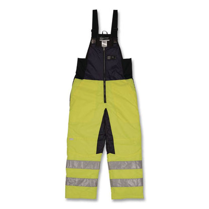N-Ferno 6479 Hi-Vis Freezer Bib Overalls, 5X-Large, Lime